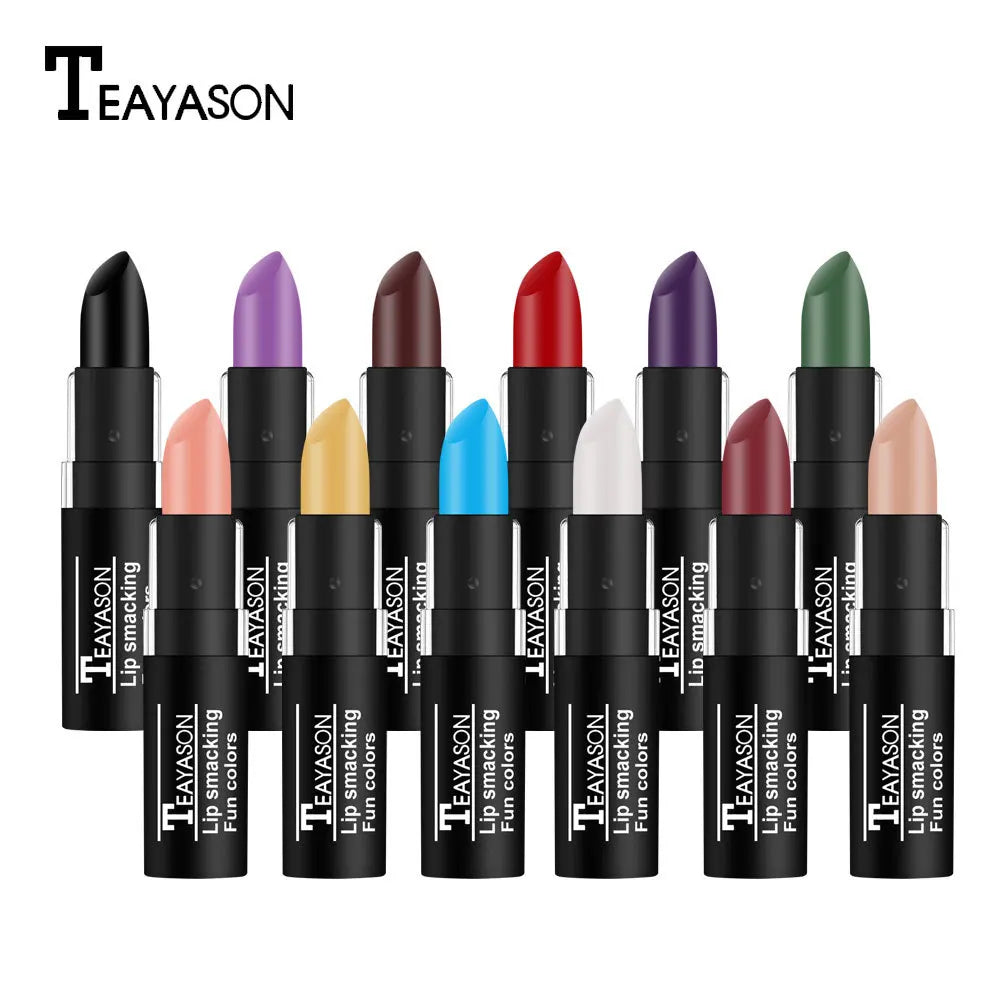 Wholesale New Matte Waterproof Long Lasting Black Lipstick Cosmetic Makeup Rare Colors for All Saints' Day