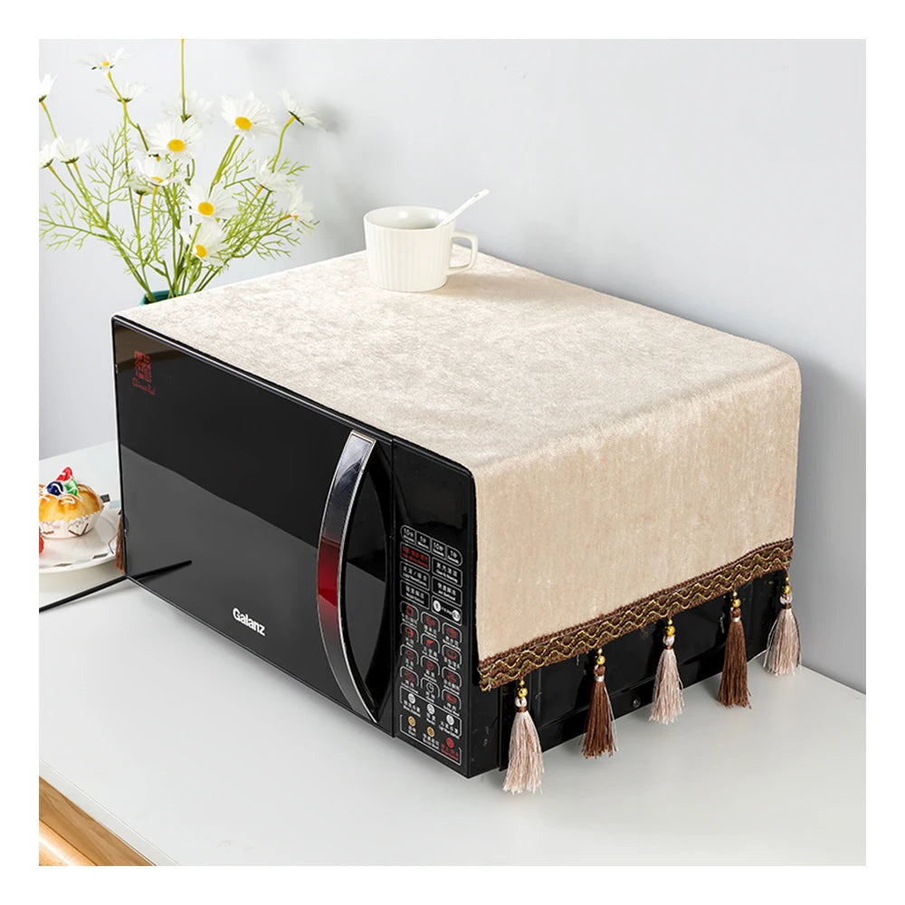 Microwave Electric Oven Dust Cover Storage Bag Fabric Oil Proof Double Pocket Eco-Friendly Folding Square Minimalist Custom Set