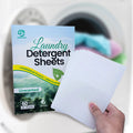 2025 New Eco Friendly Unscented Scent Laundry Soap Sheets Washing Detergent Strips Travel Laundry Detergent Sheets