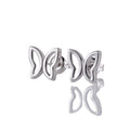 Luxury Jewelry 925 Sterling Silver butterfly Stud Earrings for Women