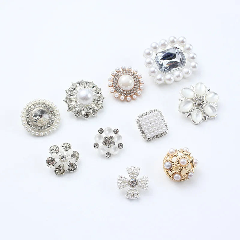 JFFB034 Metal Button Resin Brushed Thick Flower Combination Buckle for Ladies Woolen Coat Windbreaker Alloy Design Buttons