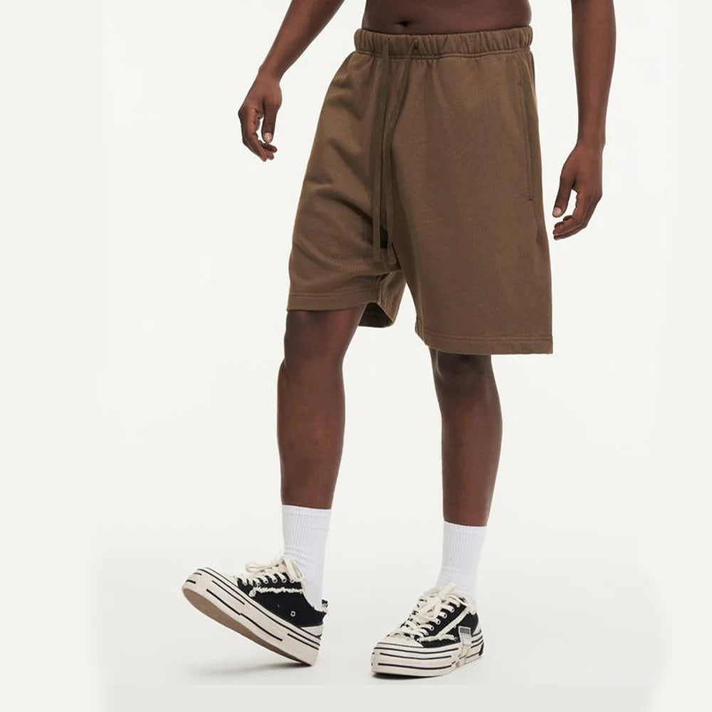 Rightdo Men's Cargo Shorts 100% Cotton 450GSM Premium Quality Heavyweight French Terry Oversized High Street Fashion New Design