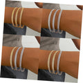 3Pcs/Set Punk Vintage Style Braided Bracelet for Women Jewelry