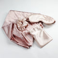 EASETRIP Silk Pillow Eye Mask Set Silk Eyemask Custom Satin Sleepmask Silk Pillow case and Eye Mask for Spa Gifts
