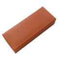 Silver Gold logo Emboss Pressing PU Leather Luxury Gift Pen Box