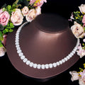 Clear White Baguette Cubic Zirconia Pave Chic Luxury Designer CZ Necklace for Women High End Party Wear Bridal Jewelry Accessory