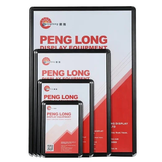 Good Quality Building Sign Advertising Board Office Poster Frames Manufacturer Snap Frames European Size A3 Black