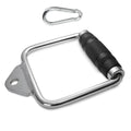 Tellusfit D Handle Cable Attachment Heavy Duty Steel with Non-Slip Rubber Grip Fitness Equipment Accessory for Weight Workout