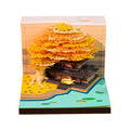 Custom Logo Printed 3D Sticky Note Memo Pads 3D Paper Art Sculpture Sakura Tree House Christmas Gift Weekly Block Notes Calendar