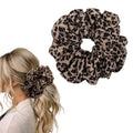 6.3 Inch Jumbo Scrunchies Leopard Elastic Hair Scrunchies Large Scrunchy Girls Oversize Fashion Accessories Soft Ponytail Holder