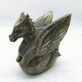 Wholesale Crystals Stones Unique Crafts Pyrite Dragon Carving Craft for Ornaments