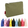 Eco Friendly Colored Cotton Canvas Cosmetic Organizer Zipper Pouch Logo Printed Custom Makeup Jewelry Gadget Storage Bag Gift