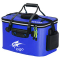 Collapsible Foldable Fish Bucket Live Fish Container Multi-Functional Fish Live Lures Bucket Outdoor EVA Fishing Box for Fishing