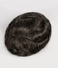 Greathairgroup Fast Delivery Premium Quality Men's Wigs 100% Natural Human Hair Toupee with Lace Base Wave Style