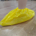 Yellow Shoe Cover Customize logo  Disposable  CPE Shoe Cover Made in China with Factory Price OEM/ODM