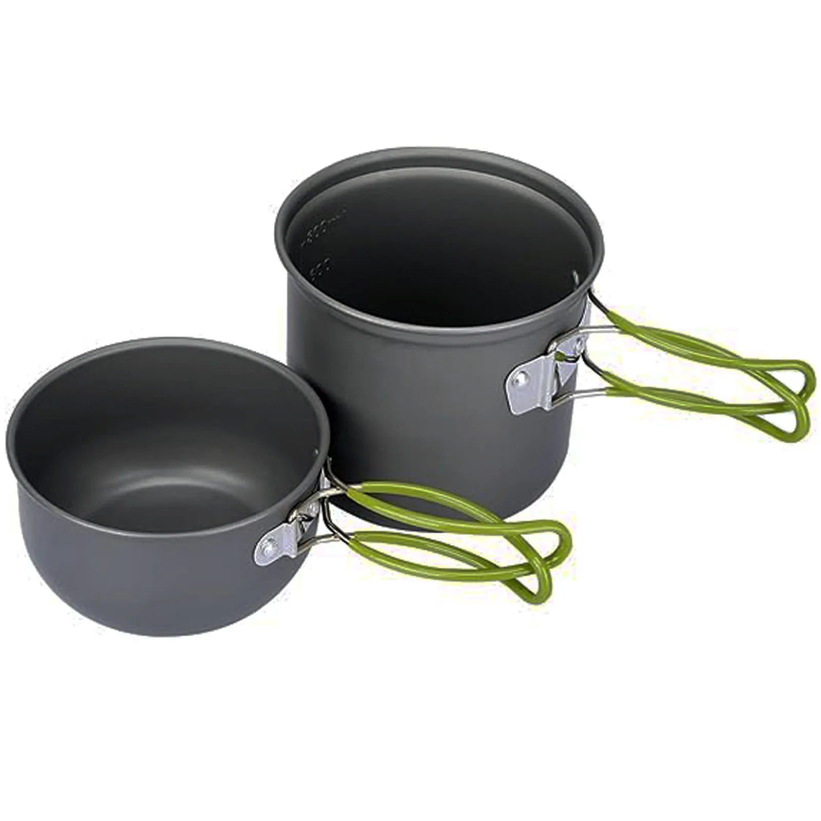 2pcs Non-Stick Cookware Set-Camping Hiking Backpacking Picnic-Includes Mess Kit Pot Knife Spoon Knife for Easy Outdoor Cooking
