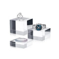 Clear Polished Jewelry Display Stand Acrylic Riser Acrylic Solid Display Block