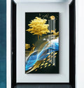 Golden Sika Deer Tree Home Decor Acrylic Resin UV Print Crystal Porcelain Wall Artwork Painting