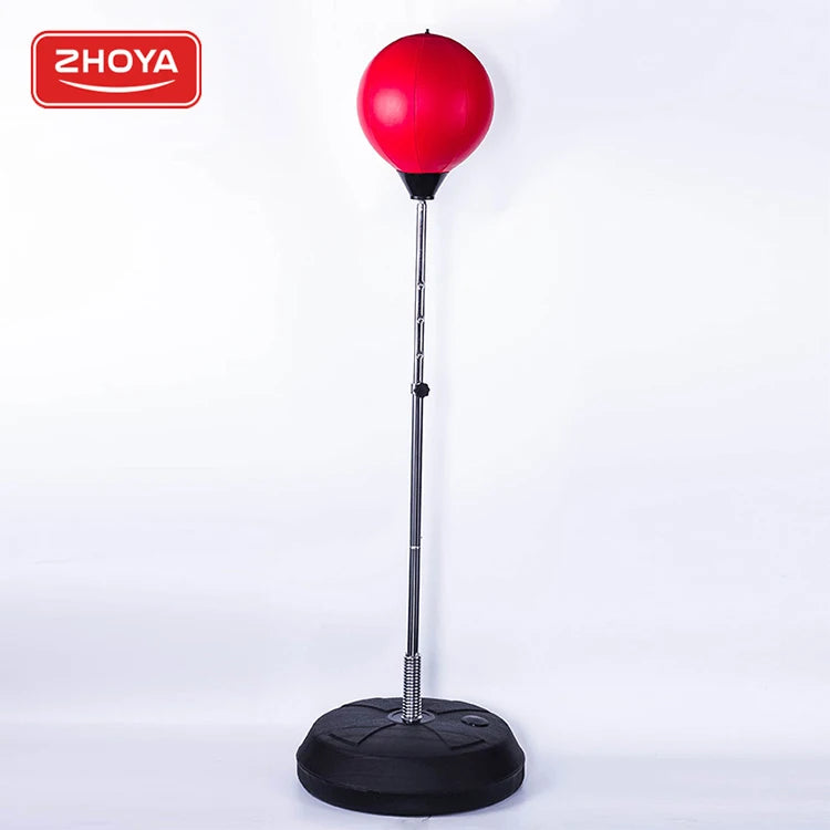 ZHOYA SPORT 2024 Custom Boxing Punching Bag Speed Adjustable Freestanding Reflex Boxing Ball Made PU PVC Water Wholesale