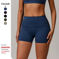 Custom High-Quality Sustainable Quick-Drying Yoga Shorts High Waist Women'S Sports Hip-Lifting Running Fitness Workout Shorts