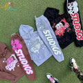 Custom Track Pants Jogging Suit Skeleton Cotton Men Hoodie Set Puff Print Hoody Two Piece Sportswear Sweatpants and Hoodie Set