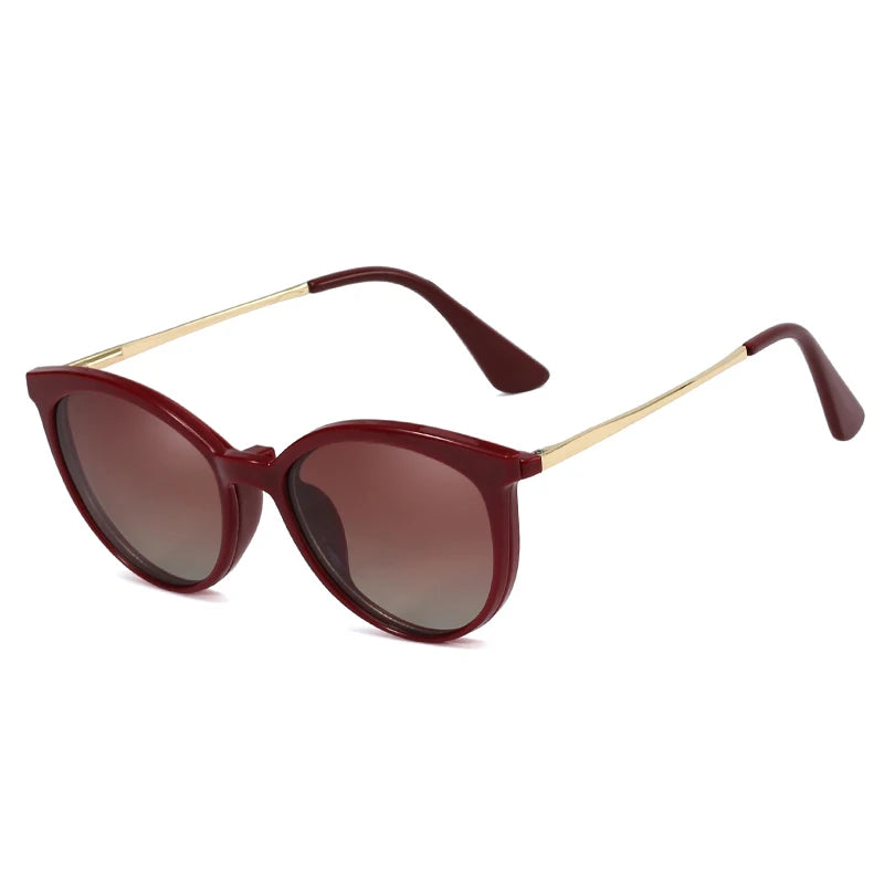Anti Blue Light Glasses Polaried Women Sun Glasses 2023 Metal Clip on Sunglasses