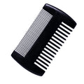 Custom Logo Double-Sided Pocket Comb With Wooden Dual Action Teeth Men Hair Beard Mustache Styling Beard Care Grooming Brush