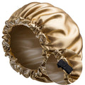Large Satin Lined Reversible Bonnet with Double Layer Thin Elastic Band for Curly Hair Hair Protect Sleeping Eye Health Supplies