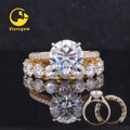 Starsgem Wholesale Gemstone Ring Couples Engagement Ring Exquisite Gold Wedding Rings