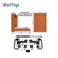 Wallbed Folding Horizontal Hidden Wall Bed Bedroom Furniture Modern Storage Bed OEM/ODM WT-B02 Factory Direct Murphy Queen Size
