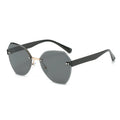 9232 Korean Style Sunglasses for Women Retro Metal Octagon Frame UV400 Polarized Sun Protection Trendy for Europe America