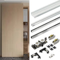 RHETECH Modern Durable Concealed Sliding Door Hardware System Ghost Door Invisible Sliding Track for Bedroom Kitchen Living Room