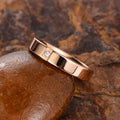 Custom Tungsten Womens Jewelry Tungsten Carbide Rings for Women 18K Rose Gold Engagement Ring Gemstone Women Wedding Ring Bands