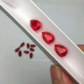 High Quality Loose Lab Grown Rubies Pear Brilliant Cut Ruby Gemstone Pigeon Blood Red Synthetic Rubi Stone for Jewelry Making