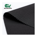 RTS T/C 65/35 Plain Dyed Anti Tearing WR Camouflage Ripstop Fabric Black for Boys Tactical Garments