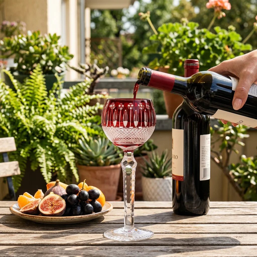 Premium Bohemian Embossed Glassware Collection Custom Logo Hand Cut 230-250ml Eco-Friendly Wine Glass Goblet Gift Ready Crystal MegaBDM