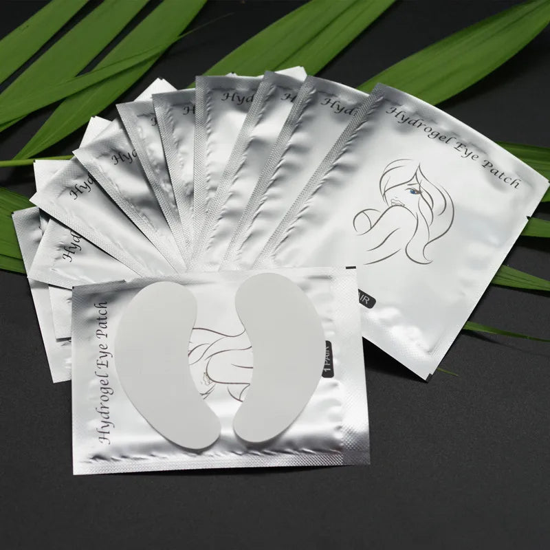 Private Label Microfiber Eye Makeup Remover Pads Hydrogel Gel Lashes Extension Tools for Eyelash Extensions