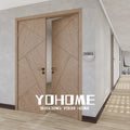 American Modern Wooden Double Panel Doors Design Plywood Double Door Designs Interior Double Door