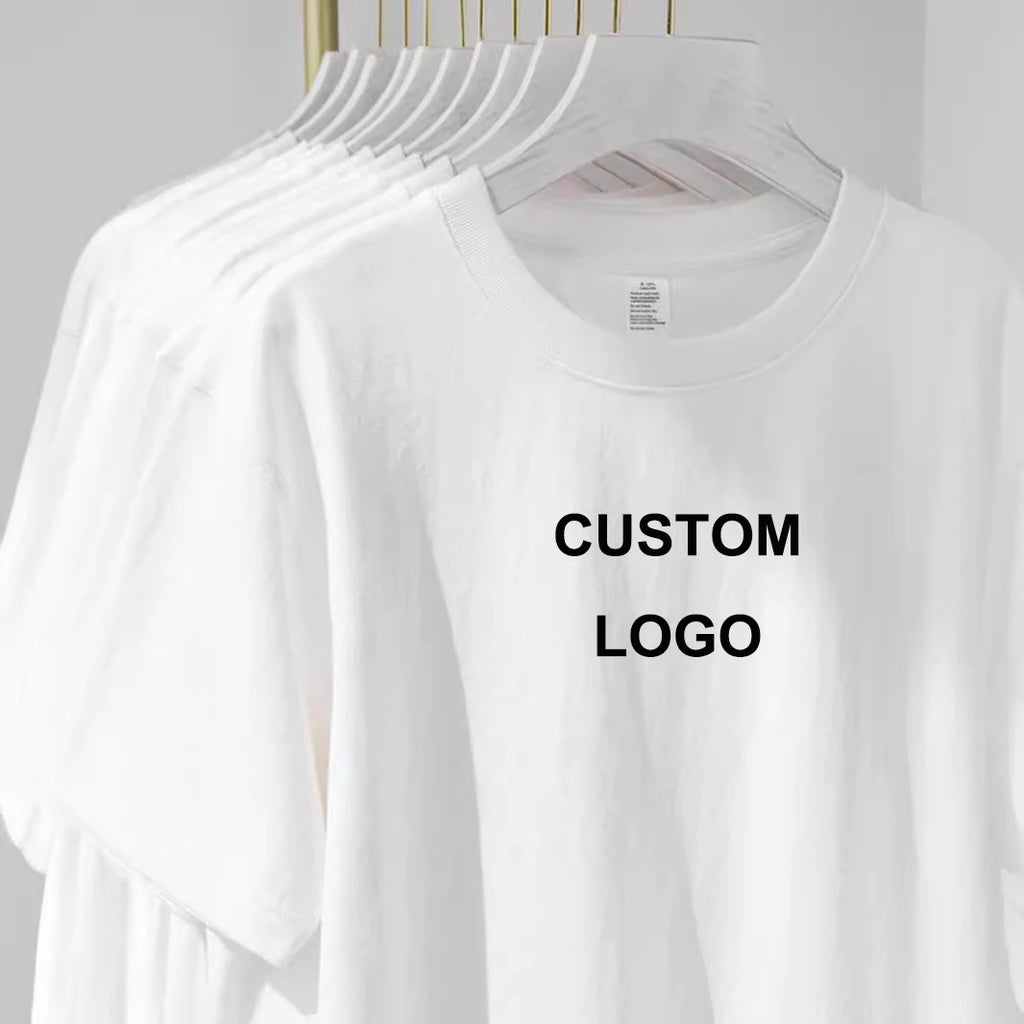 Wholesale Blank Plain t Shirt Custom Digital logo Brand Polyester Cotton Tshirt Plus Size Men T-shirt for Men Dropshipping