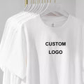 Wholesale Blank Plain t Shirt Custom Digital logo Brand Polyester Cotton Tshirt Plus Size Men T-shirt for Men Dropshipping