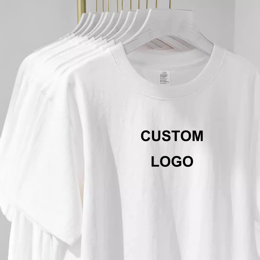 Wholesale Blank Plain t Shirt Custom Digital logo Brand Polyester Cotton Tshirt Plus Size Men T-shirt for Men Dropshipping