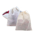 Eco Friendly Recyclable 100% Cotton Muslin Bag Light Weight Gauze Single Sided Drawstring Gift Packaging Dry Glasses Rings Watch