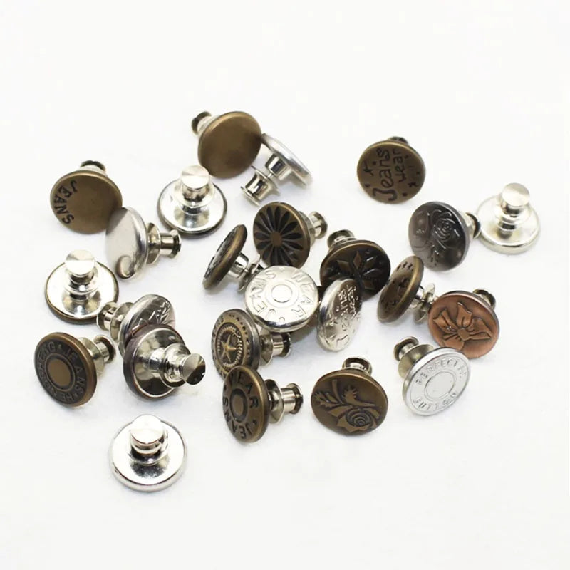High Strength Jeans Rivet Button Metal Snap Fastener for Heavy Duty Denim Workwear Repair and Industrial Garment Production