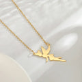 Fairy Angel Choker Necklace Cute Stainless Steel Jewelry Necklaces Valentine's Day Gift for Women Girls