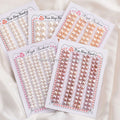 White Freshwater Pearl Flat Back Button Pearls 4-13mm Half Drilled Natural Loose Pearls for Jewelry Making Findings