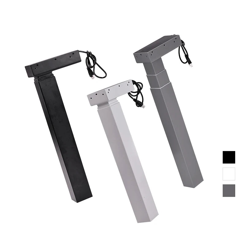 OEM  2 3 Stage Steel Frame Metal Desk Leg Height Adjustable Table Leg for Office & Home Use Iron Electric Lifting Column