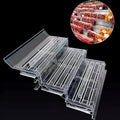RH-FVH01   230*300*140mm   Supermarket Refrigerated Transparent Acrylic Display Mat Step New PET Clean Staircase Display Stand