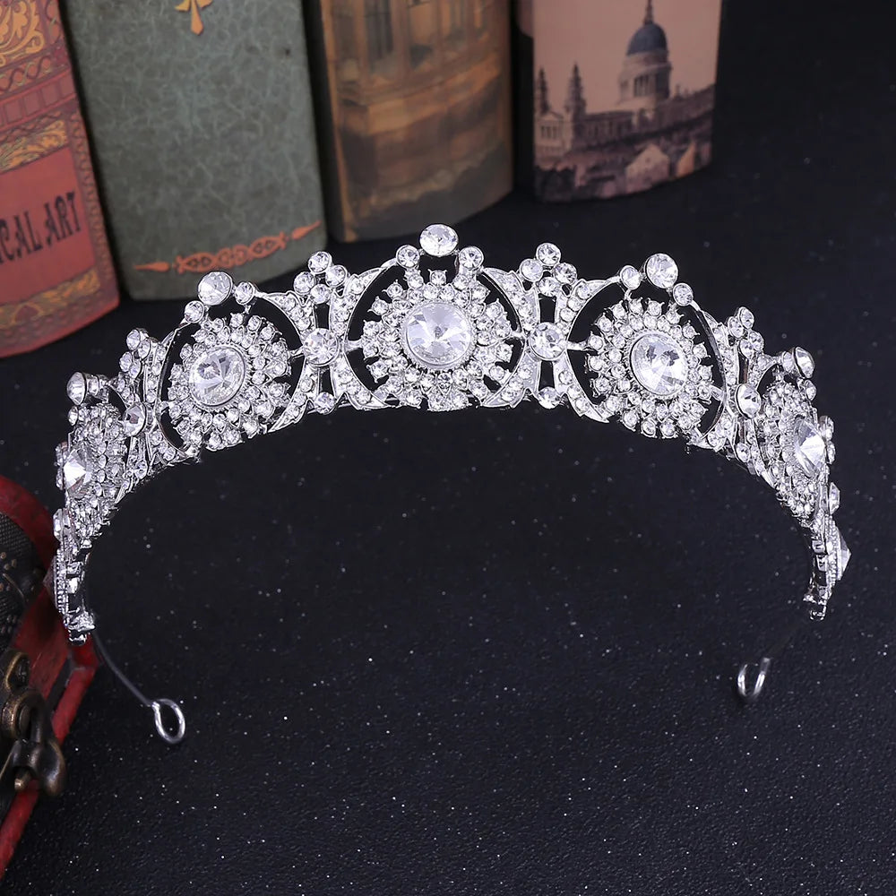 Wholesale Bridal Tiara and Crown Rhinestone Wedding Hair Ornaments Princess Crown
