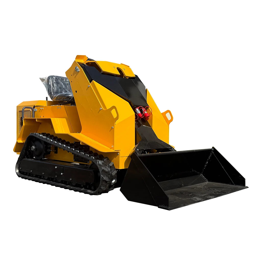 DGER Model 520 EPA-Certified Mini Skid Steer Loader Front Loader 0.15m Bucket Capacity Crawler Type Euro5 Kubota Engine Gasoline