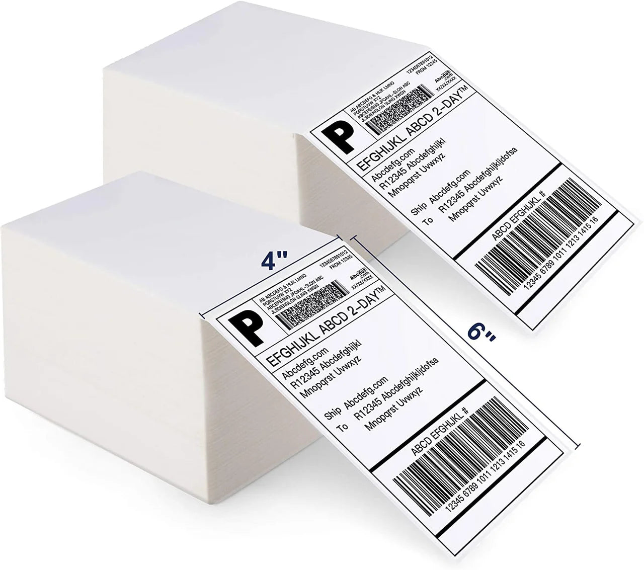 In Stock A6 Waybill Sticker Direct Thermal Sticker Fanfold Shipping Label 100x150mm Water-Proof Thermal Label Free Sample